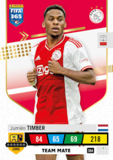 Jurrien Timber AFC Ajax 2023 FIFA 365 Team Mate #354